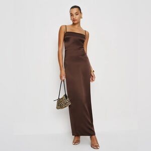 Reformation Frankie Silk Dress